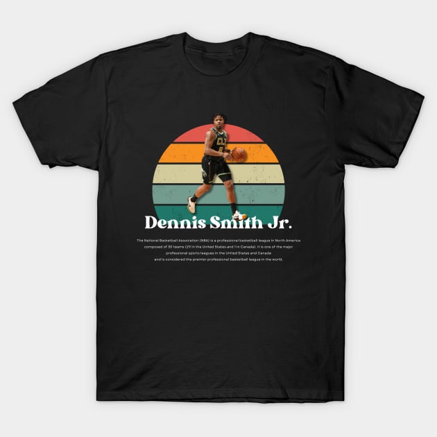 Dennis Smith Jr. Vintage V1 T-Shirt by Gojes Art